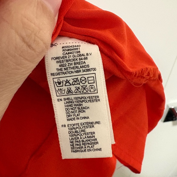 Elegant High Low Orange Dress - Picture 4 of 4